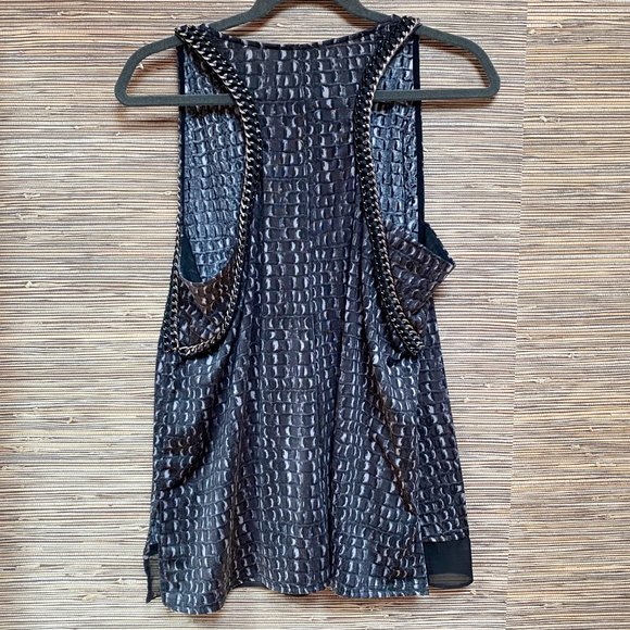 Guess Crocodile Pattern Racerback Tank Top - Picture 2 of 7
